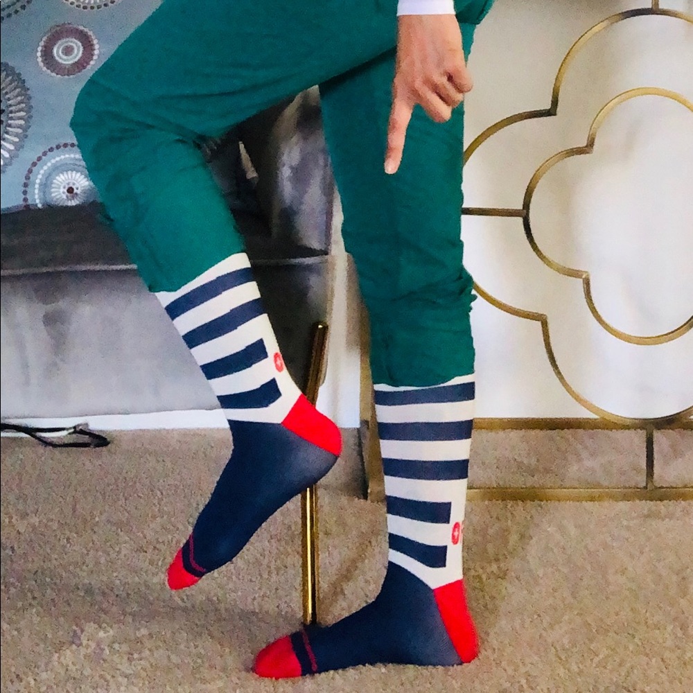 FIGS RED WHITE BLUE COMPRESSION SOCKS